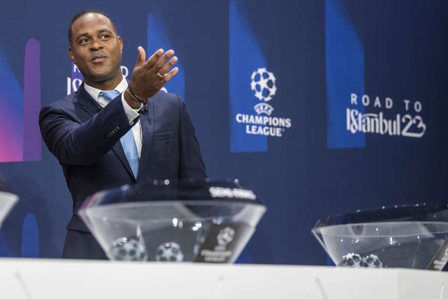 Patrick Kluivert, hier bij de loting van de Champions League, gaat volgend jaar Europa in met Adana Demirspor