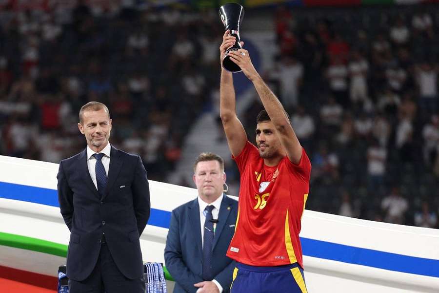 L'Espagnol Rodri désigné meilleur joueur de l'Euro 2024