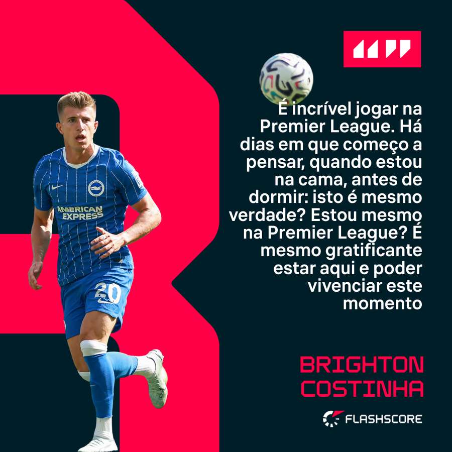 Costinha reforçou o plantel do Brighton no último verão Costinha reforçou o plantel do Brighton no último verão