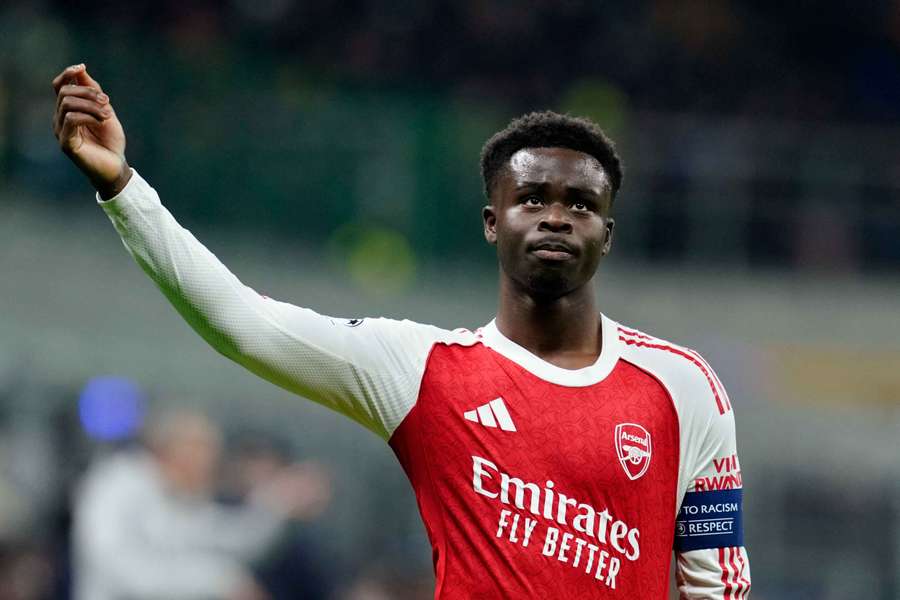Bukayo Saka, extremo do Arsenal
