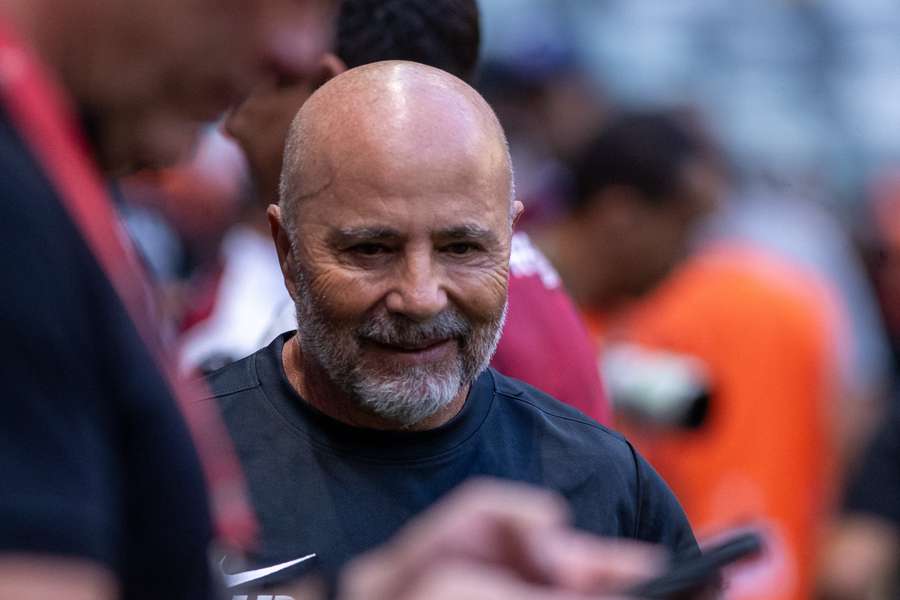 Sampaoli, en un partido con el Mineiro Sampaoli, en un partido con el Mineiro