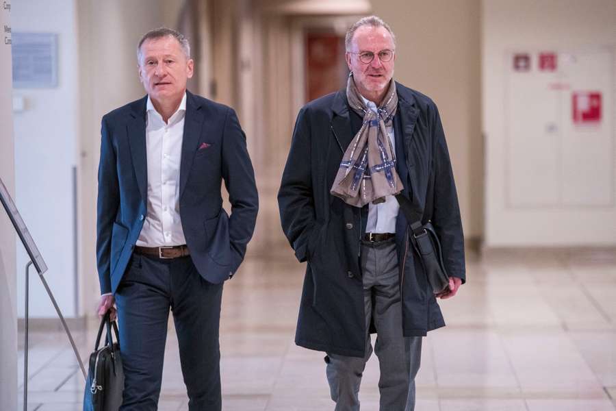 Peter Görlich mit Karl-Heinz Rummenigge