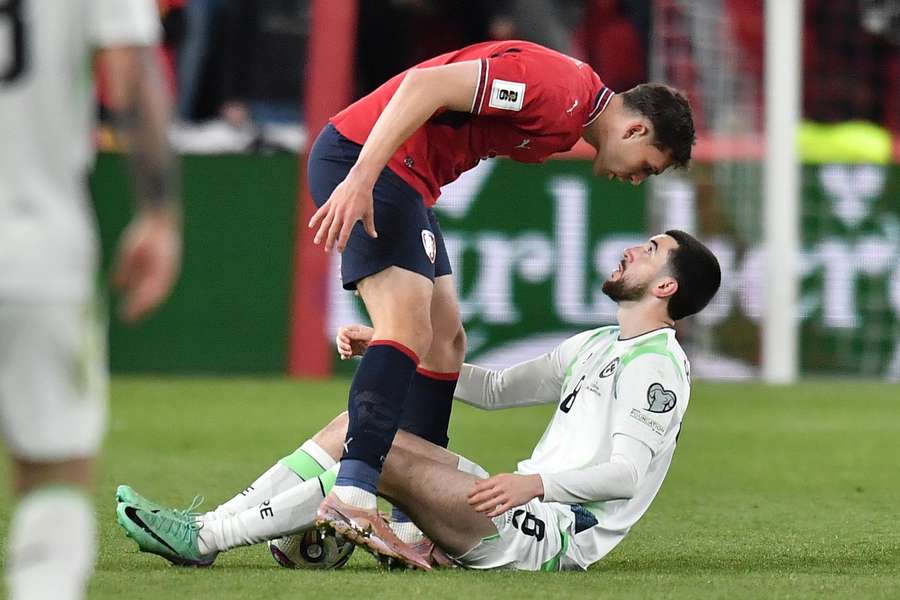 Adrenalin na maximu. Robin Hranáč si zápas s Irskem užil. Adrenalin na maximu. Robin Hranáč si zápas s Irskem užil.