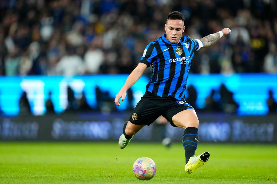 Lautaro Martinez nella semifinale contro l'Atalanta