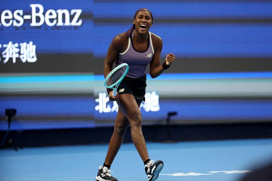 Gauff is into Sunday's final at the China Open