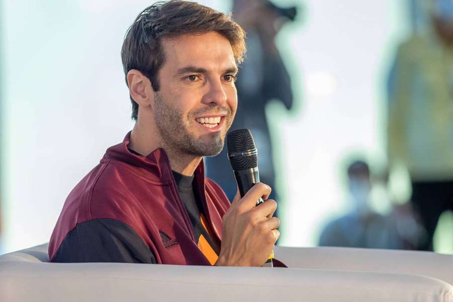 Kaká sa tešil z prítomnosti profesionálnych maratóncov.