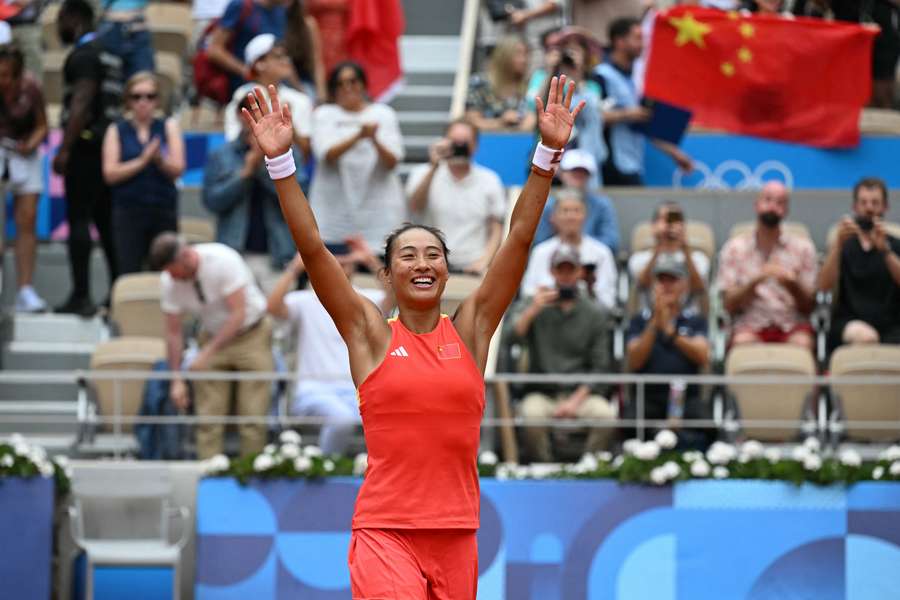 Zheng Qinwen won goud bij het vrouwentennis