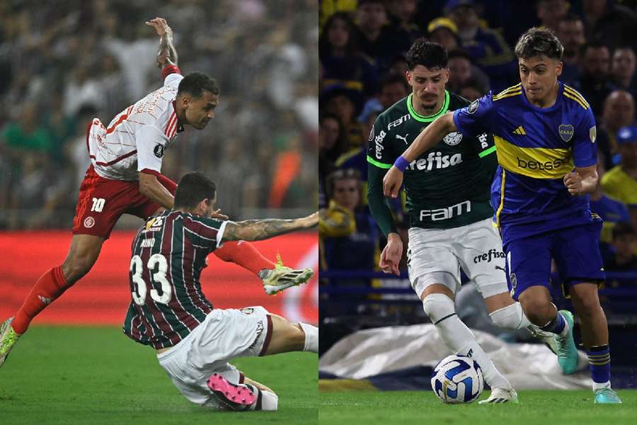 Internacional, Fluminense, Boca Juniors y Palmeiras aspiran a disputar la final de la Copa Libertadores.