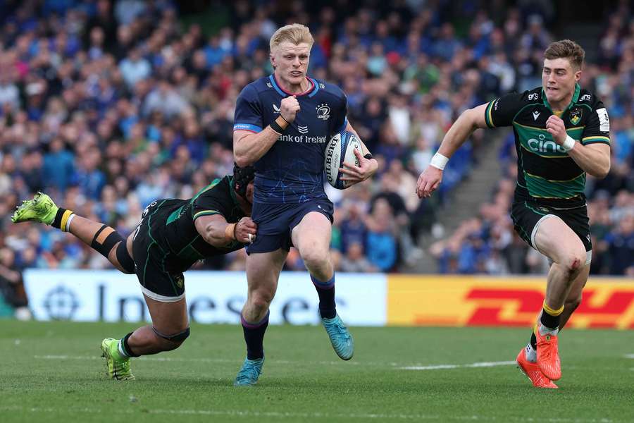 Ireland's Tommy O'Brien had a blistering start to his international career with two tries last week.