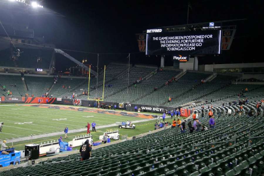 The Bills and Bengals game will not be resumed this week