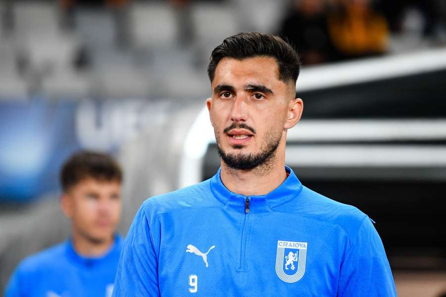 Andrei Ivan, în sezonul 2024/2025, când atacantul evolua pentru Universitatea Craiova