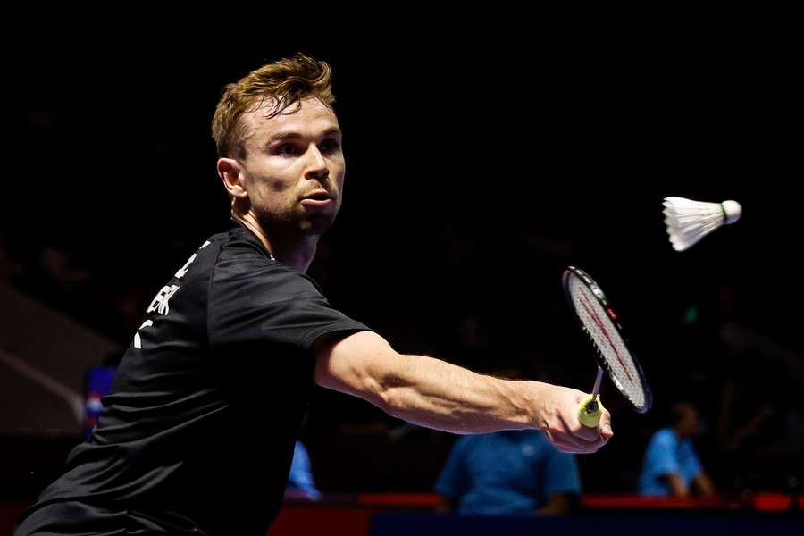 Rasmus Gemke crashed out of the China Open on Thursday morning