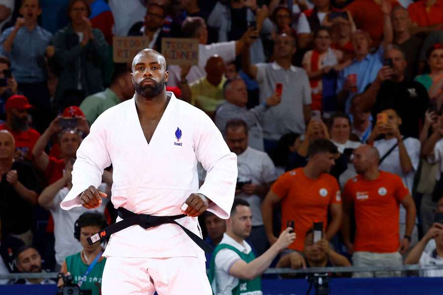 Teddy Riner before the gold medal fight