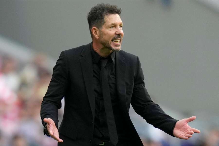 Diego Pablo Simeone, treinador do Atlético de Madrid