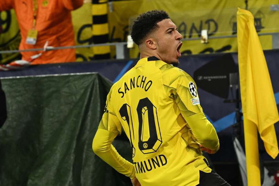 Jadon Sancho fik hurtigt bragt Dortmund på sejrskurs i onsdagens opgør mod PSV Eindhoven.