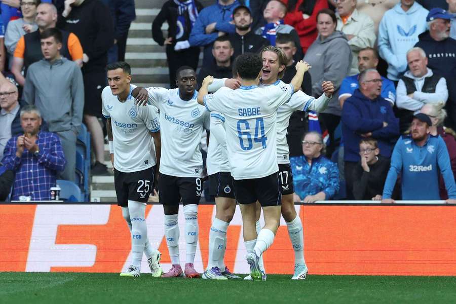 Club Brugge a marcat de trei ori în prima repriză