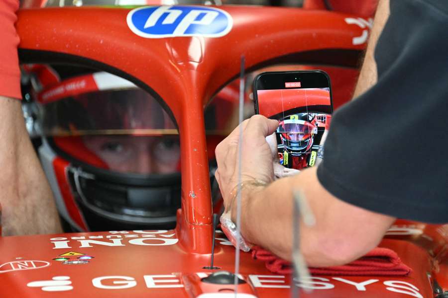 Charles Leclerc ce matin.