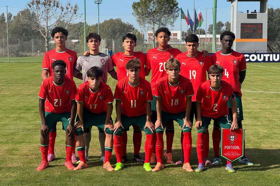 Cristiano Ronaldo Jr. (izquierda, arriba) marcó el único gol de la primera parte