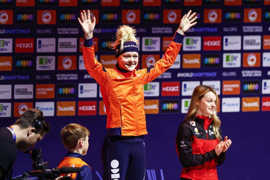 Velzeboer op het podium