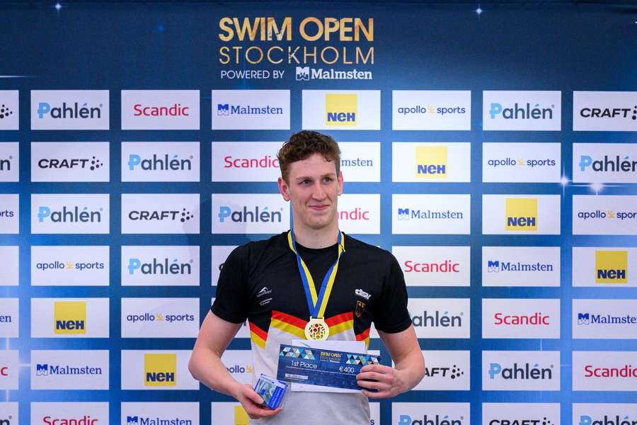 Märtens feierte seinen Weltrekord bei den Swim Open im April