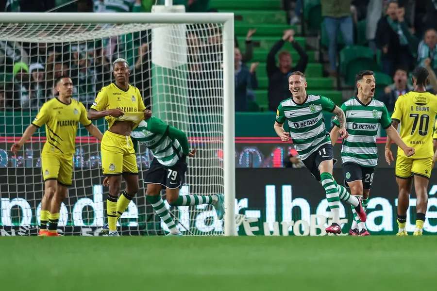 Nuno Santos após o golo ao Boavista