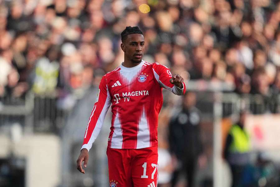 Michael Olise, do Bayern, em partida pela Bundesliga. Michael Olise, do Bayern, em partida pela Bundesliga.