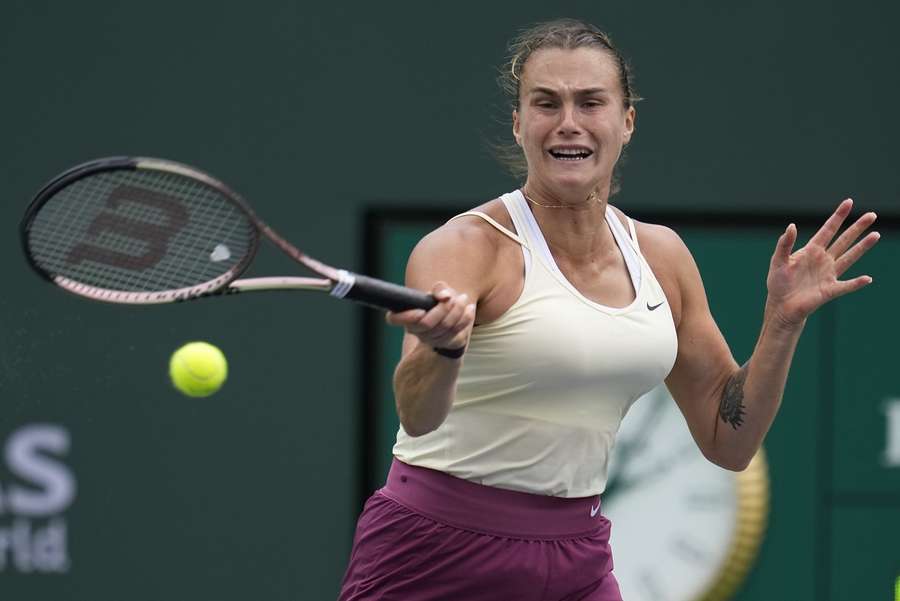 Aryna Sabalenka speelde afgelopen weekend de finale in Indian Wells