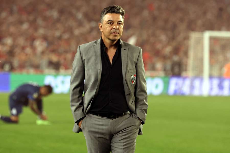 Marcelo Gallardo, en un partido