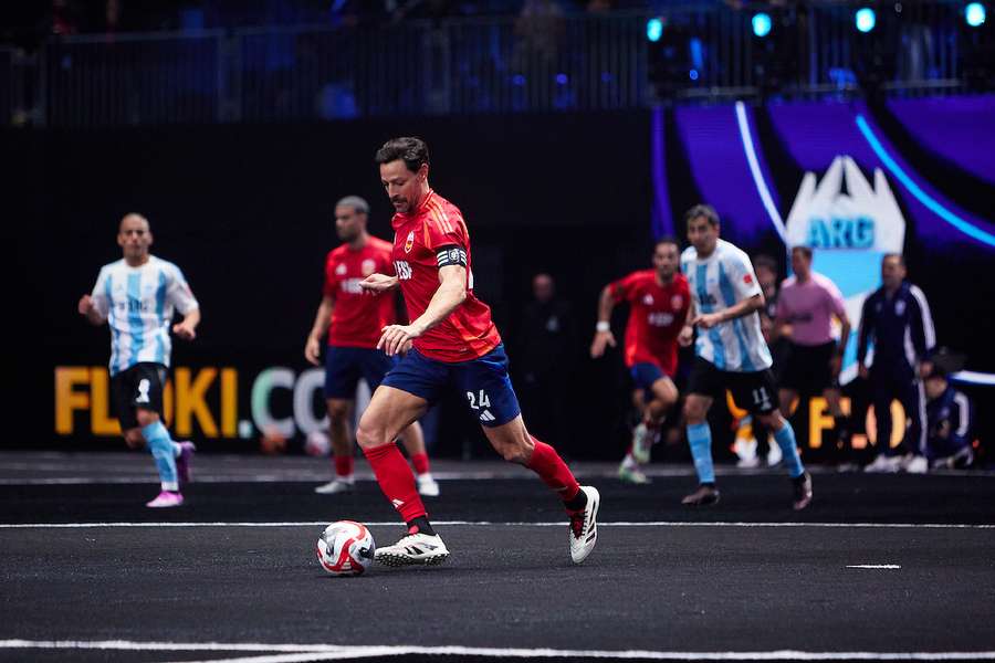 De la Bella, durante el debut en el Mundial de la Kings League
