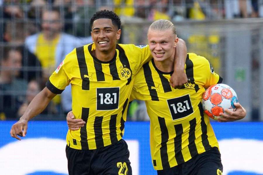 Jude Bellingham and Erling Haaland were teammates at Borussia Dortmund for two seasons from 2020 to 2022 Jude Bellingham and Erling Haaland were teammates at Borussia Dortmund for two seasons from 2020 to 2022