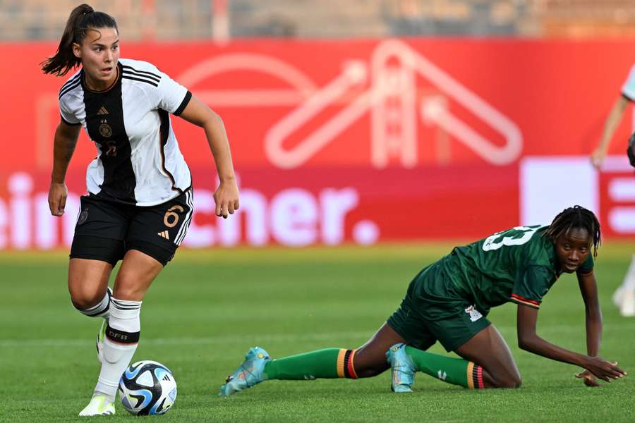 Lena Oberdorf konnte nach ihrer Oberschenkelverletzung wieder mit der Mannschaft trainieren.