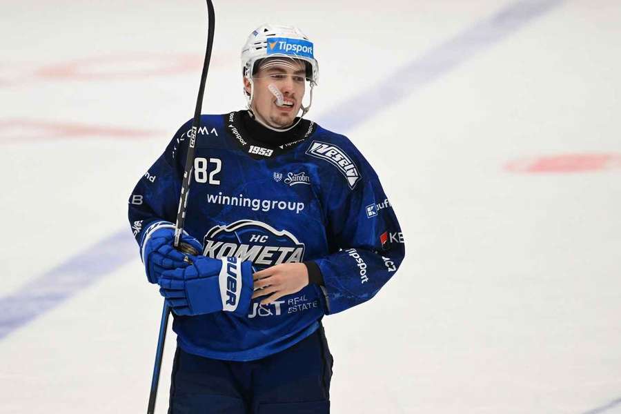 Obránce Komety Filip Král. Obránce Komety Filip Král.