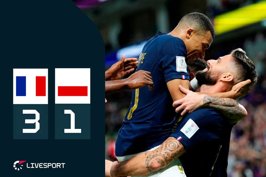 Francie – Polsko 3:1. Obhájci zlata míří do čtvrtfinále, kralovalo duo Giroud, Mbappé