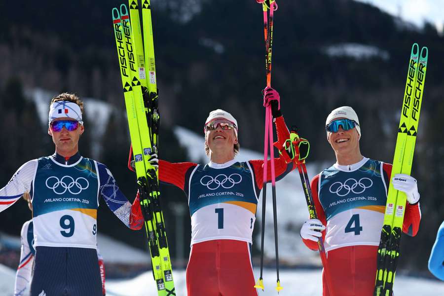 Najlepšia trojica pretekov.