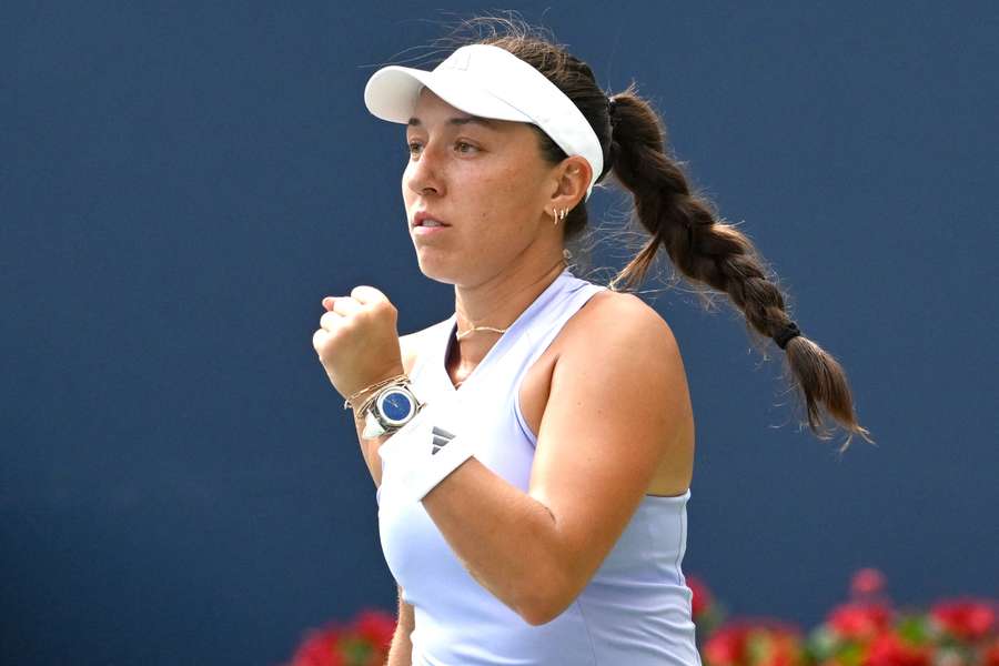 Pegula celebra su victoria Pegula celebra su victoria