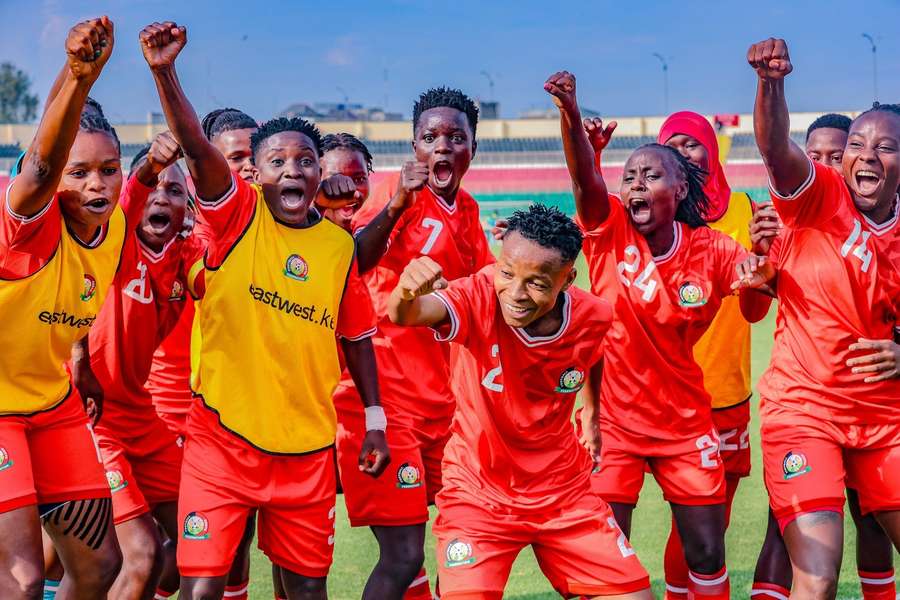 Harambee Starlets produced a comeback to beat Gambia 3-1 on Friday. Harambee Starlets produced a comeback to beat Gambia 3-1 on Friday.