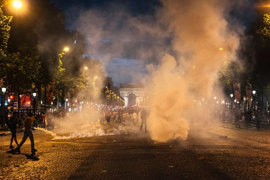 Paris war ein Schlachtfeld nach dem CL-Finale. Paris war ein Schlachtfeld nach dem CL-Finale.