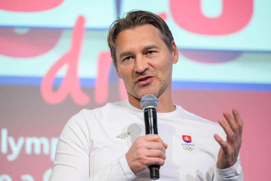 Országh počas tlačovky Slovenského olympijského a športového výboru. Országh počas tlačovky Slovenského olympijského a športového výboru.