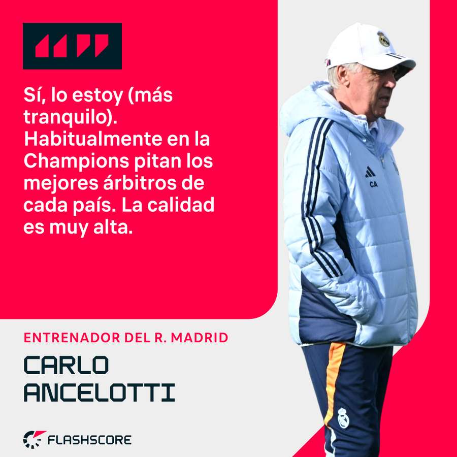 Las palabras de Carlo Ancelotti.