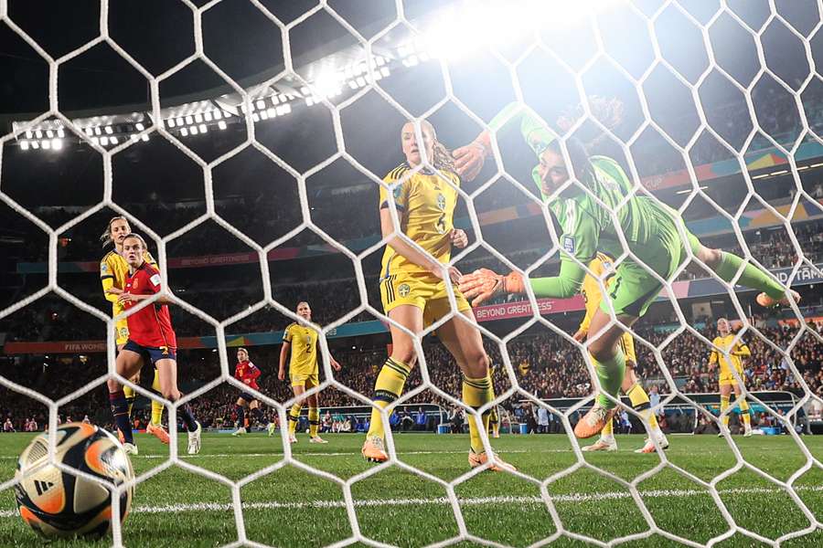 Auckland's Eden Park was sold out for Spain's semi-final clash with Sweden