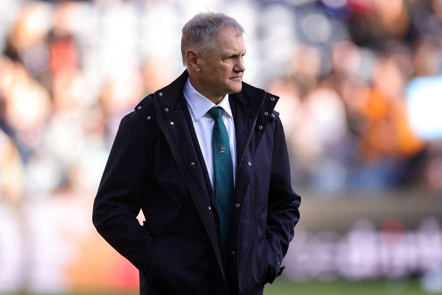Australia head coach Schmidt looks on ahead of Autumn Series encounter