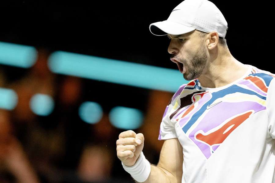 Dimitrov has advanced to the Rotterdam semi-finals