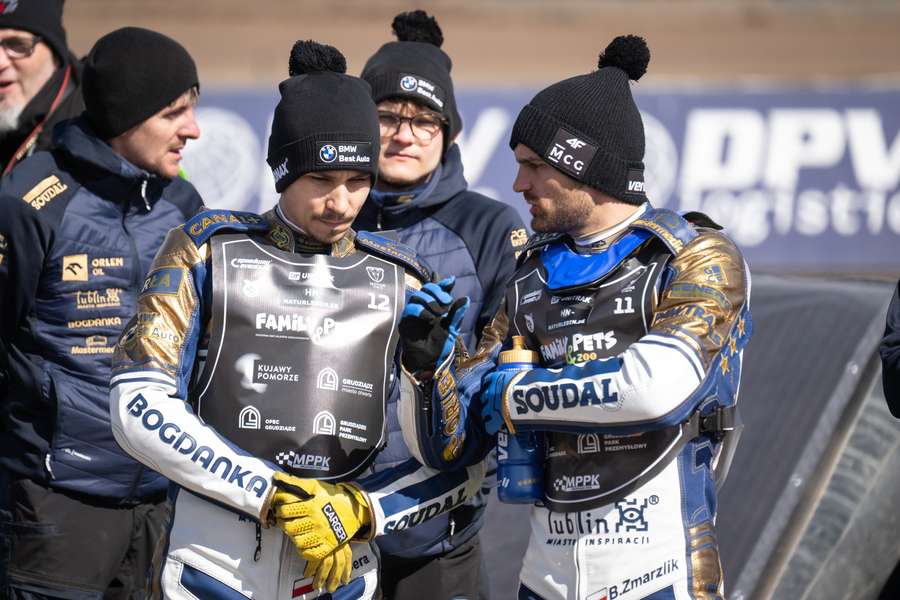 Dominik Kubera (L) i Bartosz Zmarzlik (P) z Orlen Oil Motoru Lublin