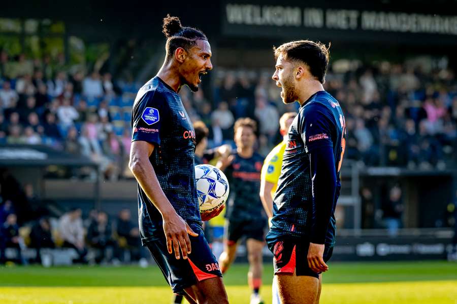 Sebastien Haller (L) scored four goals for FC Utrecht last season