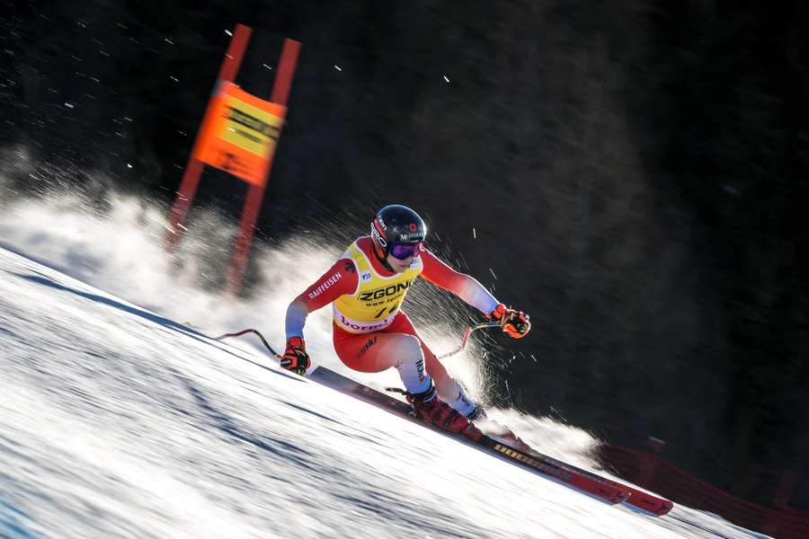 Gino Caviezel durante la Coppa del Mondo di Bormio