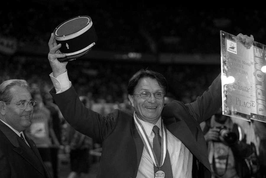 Miroslav Blazevic beim Gewinn der WM-Bronzemedaille 1998.