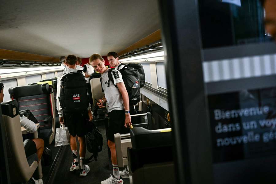 Pogacar, presente en el tren Pogacar, presente en el tren
