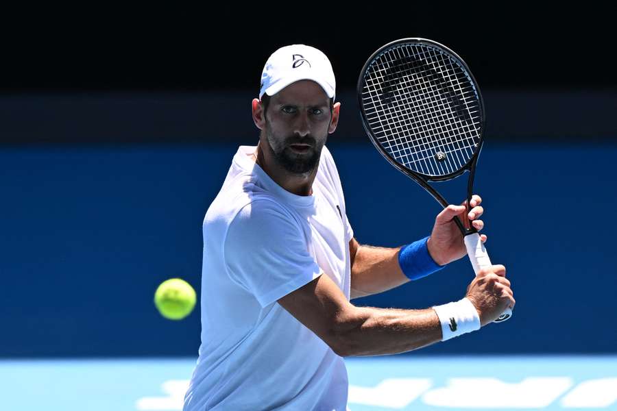 Novak Djokovic ahead of the Australian Open.
