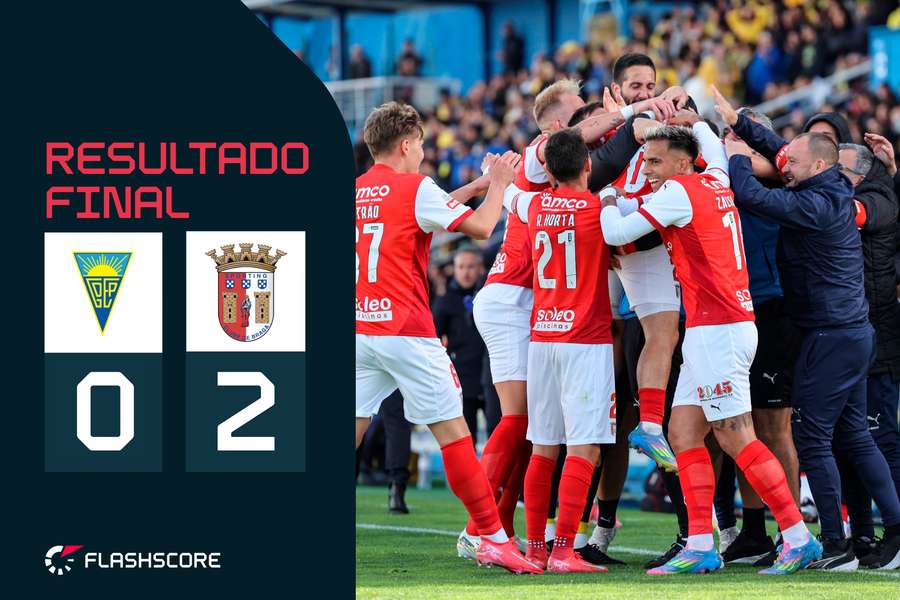 SC Braga voltou ao 3.º lugar da Liga Portugal