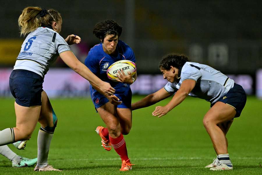 Manon Bigot et les Bleues présentes au rendez-vous.